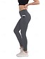 ieftine Sporturi Plus Size și Sarcină-Pentru femei colanți pilates Jambiere Capri Pantaloni sport Buzunare Ușor Pilates Sală de fitness Alergat Pantaloni Culoare solidă Bleumarin Negru Roz Mărime Plus Sport Îmbrăcăminte de Sport 