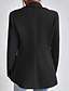 preiswerte Blazer &amp; Anzüge-Damen Blazer Bequem Tasche Knöpfe Mode Einfach Büro Büro / Karriere Einreihig Regulär Umlegekragen Normale Passform Langarm Oberbekleidung Schwarz Rosa Rosenrot Herbst Winter