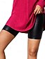 voordelige Effen legging-Dames Korte broek Leggings Gezellige leggings Streetwear Casual Korte Hoge taille Effen Elastische taille Ademend Rekbaar Vakantie Straat Alledaagse kleding Zwart Zomer Normale pasvorm