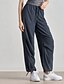 ieftine pantaloni cargo de damă-Pentru femei Pantaloni Cargo Pantaloni Modă Șic Stradă Lungime totală Natural Mată Buzunar Talie elastică Comfortabil Micro-elastic Sporturi &amp; Exterior Purtare Zilnică Negru Bleumarin Bej Primăvar