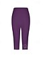 economico -Per donna Pantaloni capri Leggings Leggings comodi Casual Athleisure Lunghezza al polpaccio Vita Alta Semplice Elastico in vita Foratura a caldo Traspirabilità Elasticizzato Vacanza Streetwear