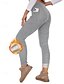 preiswerte Yoga Leggings &amp; Strumpfhosen-Damen Pilates-Leggings Outdoorhosen Sporthosen Tasche Leicht Warm Pilates Fitnessstudio Laufen Hosen Einfarbig Schwarz Hellgrau Übergröße Sport Sportkleidung Mikroelastisch