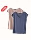 baratos Camiseta Regata Simples-Mulheres Camisola Regata Côr Sólida Tecido Diário Sem Manga Decote V Tops regulares Branco e Azul Branco e Vermelho Vermelho / Preto Verde / Vermelho Branco e Rosa Primavera / Outono / Inverno / Verão