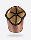 abordables Chapeaux Homme-Homme Casquette de baseball Chapeau de Soleil Casquette Noir Café PU Mode Occasionnel Rue Quotidien Bloc de Couleur Réglable Écran solaire Respirant