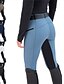billige Ensfarvede leggings-Dame Leggins Mode Atletik Fuld længde Høj Talje Vanlig comfy Blød Bekvem Høj Elasticitet udendørs Ferierejse Gade Marine Sort Hvid Himmelblå Sommer Forår Slank Pasform