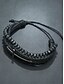 cheap Halloween Accessories-Men&#039;s Gothic Cross Leather Beaded Bracelet – Vintage Multilayer Wristband for Halloween Parties and Retro Punk Style