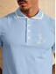 preiswerte Oberteile-Herren Golf-Poloshirt Blau Kurzarm Oberteil Golfkleidung, Kleidung, Outfits, Kleidung