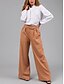 economico Pantaloni a gamba dritta-Per donna Chinos Dritto Moda Streetwear Lunghezza intera Vita Alta Semplice Tasca Comodo Morbido Confortevole Micro-elastico All&#039;aperto Streetwear Arancione Estate Primavera Vestibilità comoda