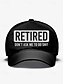 voordelige Herenhoeden-Grappige zwarte baseballpet voor heren met &quot;retired&quot;-print – verstelbare katoenen hoed voor gepensioneerden, casual buitenkleding en grappig cadeau