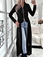 voordelige Overhemdjassen-Dames Vrijetijdsjas Comfortabel Vetoketju Onregelmatige zoom Elegant Modieus Effen Straat Weekend Rits Lang Opstaand Normale pasvorm Lange mouw bovenkleding Zwart Bordeaux Herfst Winter