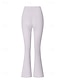 abordables Leggings et collants de yoga-Pantalons de fitness Leggings de yoga pantalon de sport Femmes Léger Évasé Yoga Fitness Pilates Pantalons Automne Hiver Des sports Tenues de Sport Micro-Élastique Gris foncé Noir