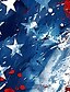 お買い得  独立記念日-アメリカ独立記念日 男性用 アメリカの米国旗 ジップポロシャツ 半袖 ポロシャツ 襟付きシャツ カジュアル アスレイジャー デイリーウェア 3Dプリント 夏 ホワイト ルビーレッド ブルー