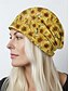 cheap Women&#039;s Hats-Women&#039;s sunflower print beanie cap, Lightweight stretch polyester casual hat, Soft and breathable headwear, Can be used as a neck gaiter, Suitable for casual wear, Outdoor activities and travel