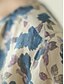 abordables Camisas-Mujer Camisas de algodón y lino Floral Básico Casual Manga 3/4 Cuello Barco Tops regulares Diario Estampado Azul Piscina Verano