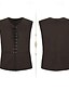 billige Gilets-Herre Vest Gilet udendørs Daglig Årgang Forår Efterår Blondér Polyester Bekvem Vanlig V-hals Regulær Mørkebrun Sort Rød Lysebrun Vest