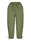 economico pantaloni cargo da donna-Per donna Pantaloni Cargo Pantaloni Eleganti Streetwear Casual Lunghezza al polpaccio Naturale Semplice Tasca Design con Coulisse Elastica Comodo All&#039;aperto Confortevole All&#039;aperto Abbigliamento