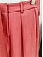 preiswerte Hosenanzüge für Mama-Hosenanzug Brautmutterkleid Elegant Hemdkragen Knöchellänge Polyester Langarm mit Knöpfe 2025