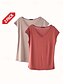 baratos Camiseta Regata Simples-Mulheres Camisola Regata Côr Sólida Tecido Diário Sem Manga Decote V Tops regulares Branco e Azul Branco e Vermelho Vermelho / Preto Verde / Vermelho Branco e Rosa Primavera / Outono / Inverno / Verão
