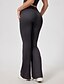 abordables Leggings et collants de yoga-Pantalons de fitness Leggings de yoga pantalon de sport Femmes Évasé Yoga Fitness Pilates Pantalons Automne Hiver Des sports Tenues de Sport Micro-Élastique Bleu Grise