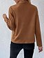 baratos Blazers e Fatos-Mulheres Jaqueta casual Confortável Zíper Moda Ao ar livre Tecido Para Noite Final de semana Abertura Frontal Padrão Aberto para a Lateral Normal Manga Longa agasalhos Preto Marron Verde Tropa Outono