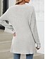 billige Cardigans og overtøj-Dame Bluse Cardigan Elegant Mode Gade Ren farve Åben Front Lomme Strikket Langærmet Almindelige toppe Strikke udendørs Daglig Weekend Lyserød Blå Efterår Vinter
