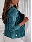 voordelige vrijetijdsjassen-Dames Vrijetijdsjas Ademend Comfortabel Vetoketju Casual Effen Vakantie Straat Casual Alledaagse kleding Rits Kort Strijkijzer Normale pasvorm Lange mouw bovenkleding Zwart Wit blauw Lente Herfst