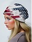 abordables Chapeaux pour femmes-Bonnet cache-cou imprimé drapeau américain pour femme, double usage - style patriotique, polyester doux, taille unique, convient à un usage quotidien, aux activités de plein air et aux célébrations du 4 juillet