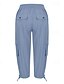 economico pantaloni cargo da donna-Per donna Pantaloni Cargo Pantaloni Eleganti Streetwear Casual Lunghezza al polpaccio Naturale Semplice Tasca Design con Coulisse Elastica Comodo All&#039;aperto Confortevole All&#039;aperto Abbigliamento