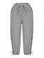 economico pantaloni cargo da donna-Per donna Pantaloni Cargo Pantaloni Eleganti Streetwear Casual Lunghezza al polpaccio Naturale Semplice Tasca Design con Coulisse Elastica Comodo All&#039;aperto Confortevole All&#039;aperto Abbigliamento