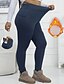 voordelige Sporten Plus Maat &amp; Zwangerschap-Dames pilatesleggings sportbroek Yoga legging Zak Lichtgewicht Warm Pilates Sportschool Hardlopen Broeken Zwart Donker Marineblauw Grijs Grote maten Sport Sportkleding Micro-elastisch