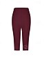 economico -Per donna Pantaloni capri Leggings Leggings comodi Casual Athleisure Lunghezza al polpaccio Vita Alta Semplice Elastico in vita Foratura a caldo Traspirabilità Elasticizzato Vacanza Streetwear