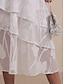 preiswerte Chiffon -Röcke-Damen Rock Elegant Midi Mittlere Taille Röcke Blumenmuster Geschichtet Unelastisch Party Lässig Weiß Sommer Chiffon