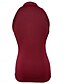 billiga Enkel linne-Dam Camisole linne Ensfärgat Modern Ledigt Ärmlös Tröjkrage Vanliga toppar Dagligen Dragkedja Svart Vin Blå Brun Grön Sommar