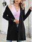 abordables Manteaux &amp; trenchs-Femmes Veste Décontractée Respirant Confortable Boutons Occasionnel Uni Vacances Rue Occasionnel Tenue quotidienne Simple Boutonnage Régulier Sans Col Coupe régulière manche longue Vêtements