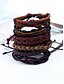 billige Mænds smykker-flerlags læderarmbåndssæt til mænd – boho-vævede tribale manchetarmbånd med justerbar pasform til afslappede outfits og musikfestivaler