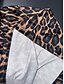 billige Grafiske nederdele-Dame Skjørte A-linje Mode Afslappet Maxi Høj Talje Nederdele Leopard Trykt mønster Mikroelastisk Gade Daglig Leopard Sommer Polyester