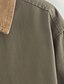billige Sherpa jakker-Dame Casual jakke Hold Varm Bekvem Patchwork Lomme Mode Udendørs Vanlig udendørs Ferierejse Enradet Normal Aftæpning Regulær Langærmet Overtøj Flåde Kakifarvet militærgrøn Efterår Vinter