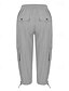 economico pantaloni cargo da donna-Per donna Pantaloni Cargo Pantaloni Eleganti Streetwear Casual Lunghezza al polpaccio Naturale Semplice Tasca Design con Coulisse Elastica Comodo All&#039;aperto Confortevole All&#039;aperto Abbigliamento