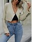 abordables Abrigos &amp; Trench-Mujer Chaqueta casual Transpirable Cómodo Ajustable Casual Plano Vacaciones Calle Casual Ropa Cotidiana Botonadura Simple Corto Escote en Pico Ajuste regular Manga Larga Ropa de calle Albaricoque