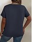 billiga T-shirts i plusstorlekar-Dam Extra stor storlek Blast T-shirt Blommig Randig Mönster Kortärmad Rund hals Ledigt Dagligen Polyester Sommar Vit Ljusgrön