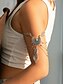 preiswerte Damenarmband-Türkises Armreif-Armband für Damen im Bohemian-Stil – Tribal-Blattkettenschmuck mit Mondmedaillon für Festivals, Sommerpartys und Strandbekleidung