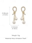 baratos Brinco Feminino-Brincos de pérolas artificiais femininas com design em forma de lágrima e strass, elegante estilo dourado pendurado, adequados para deslocamento diário, escritório, casamento, festa e noite