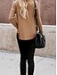 billige Frakker &amp; Trench Coats-Dame Casual jakke Åndbart Bekvem Knapper Lomme Afslappet Vanlig Ferierejse Gade Afslappet Dagligdagstøj Enradet Normal V-hals Regulær Langærmet Overtøj Hvid Lyserød Kakifarvet Sommer Forår