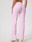 abordables Leggings et collants de yoga-Pantalons de fitness Leggings de yoga pantalon de sport Femmes Évasé Yoga Fitness Pilates Pantalons Automne Hiver Des sports Tenues de Sport Micro-Élastique Noir Blanche