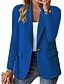 economico Blazer e Completi-Per donna Blazer Traspirante Confortevole Bottoni Tasca Casual Semplice Ufficio Streetwear Casuale Abbigliamento quotidiano Monopetto Regolare Collo ripiegato Vestibilità regolare Manica Lunga