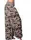 cheap Wide Leg &amp; High Waisted-Women&#039;s Pants Trousers Palazzo Pants Fashion Boho Full Length Mid Waist Print Camouflage Elastic Waist Comfy Comfortable Micro-elastic Street Daily Wear Going out White Yellow Red Navy Blue Summer