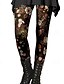 billige -Dame Slacks Leggins Gade Afslappet Fuld længde Naturlig Blomst Elastisk Talje Trykt mønster comfy Udendørs Bekvem Ferierejse I-byen-tøj Sort Grå Vinrød Mørkerød Kamel Efterår Regulær