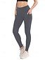 ieftine Sporturi Plus Size și Sarcină-Pentru femei colanți pilates Jambiere Capri Pantaloni sport Buzunare Ușor Pilates Sală de fitness Alergat Pantaloni Culoare solidă Bleumarin Negru Roz Mărime Plus Sport Îmbrăcăminte de Sport 