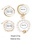 abordables Pulsera de mujer-Conjunto de pulsera de cadena de oro y perlas para mujer, joyería de moda con cierre de palanca, elegante estilo en capas para niñas y mujeres, ideal para fiestas, bodas, oficina y uso diario.