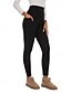 preiswerte Yoga Leggings &amp; Strumpfhosen-Damen Pilates-Leggings Outdoorhosen Sporthosen Tasche Leicht Warm Pilates Fitnessstudio Laufen Hosen Einfarbig Schwarz Hellgrau Übergröße Sport Sportkleidung Mikroelastisch